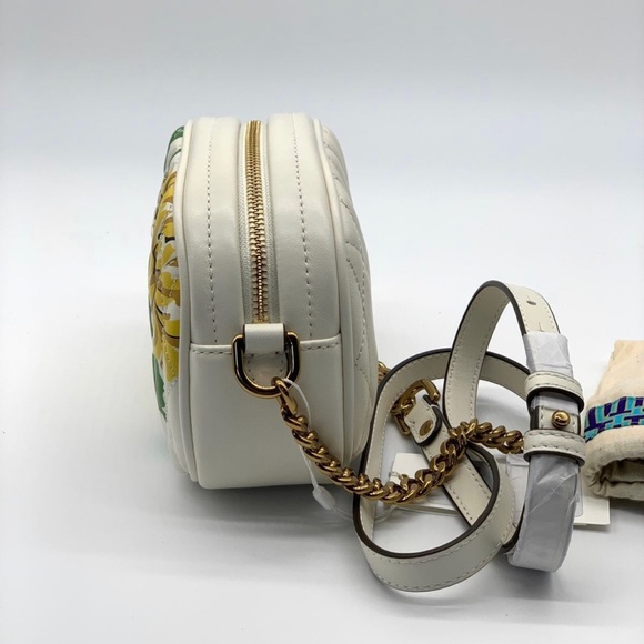 Tory Burch KIRA CHEVRON  FLORAL CAMERA BAG - Picture 9 of 10